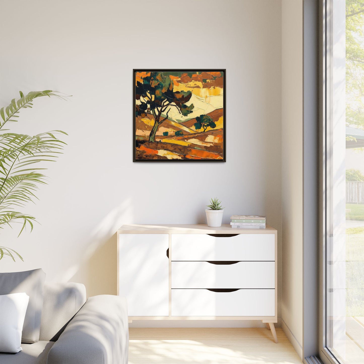 Framed Matte Canvas Landscape Art Print