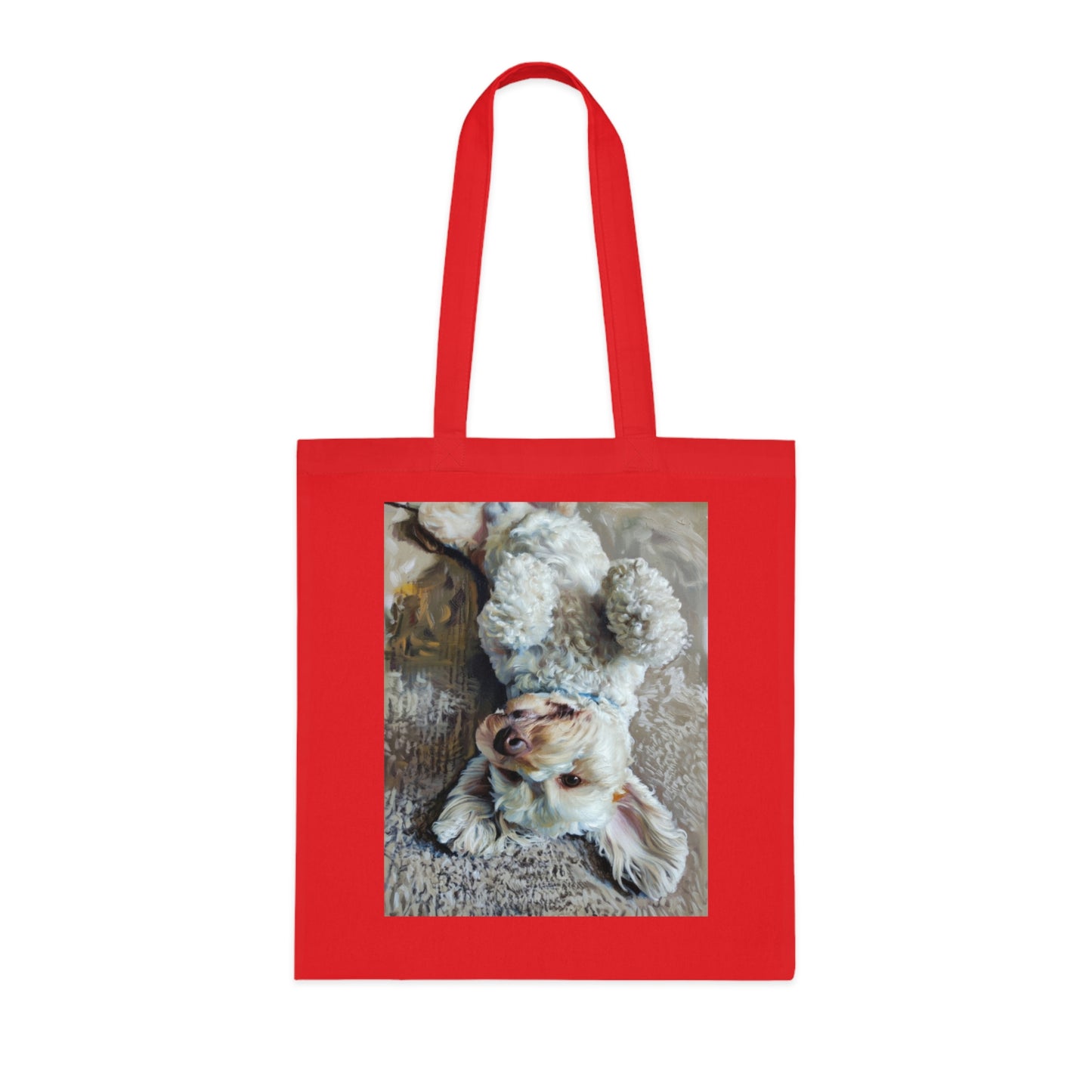 Cute Puppy Photo Cotton Tote — Adorable Dog Lover Gift Tote Bag