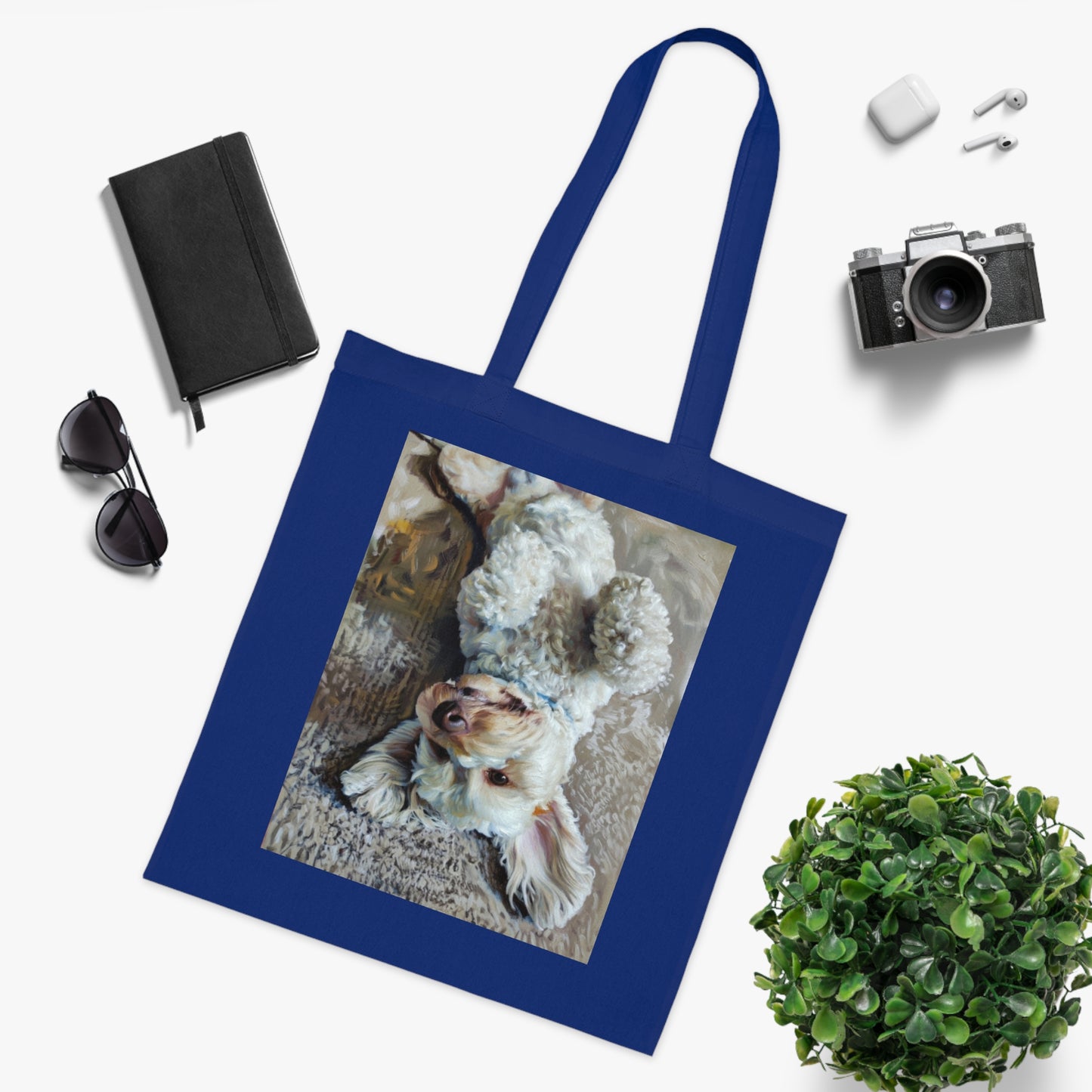 Cute Puppy Photo Cotton Tote — Adorable Dog Lover Gift Tote Bag