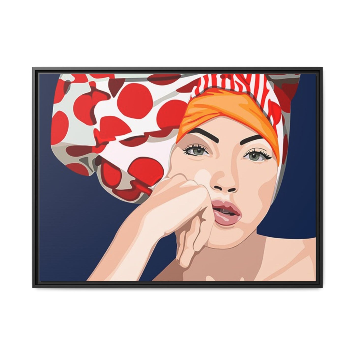 Vivid 20 by Orit Fuchs Pop Art Matte Canvas Framed Wall Art Print