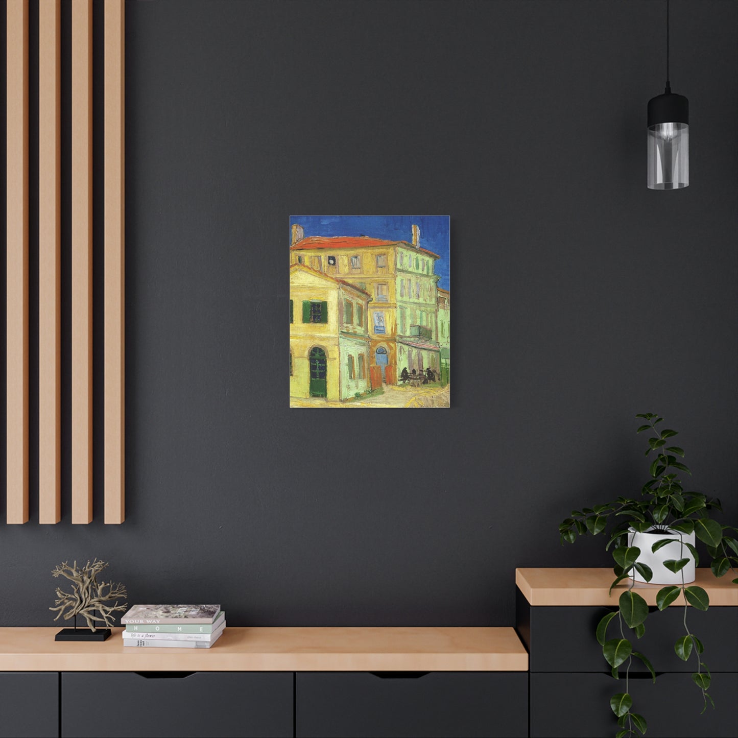The Yellow House by Vincent van Gogh Matte Canvas Art – Stretched 1.25"