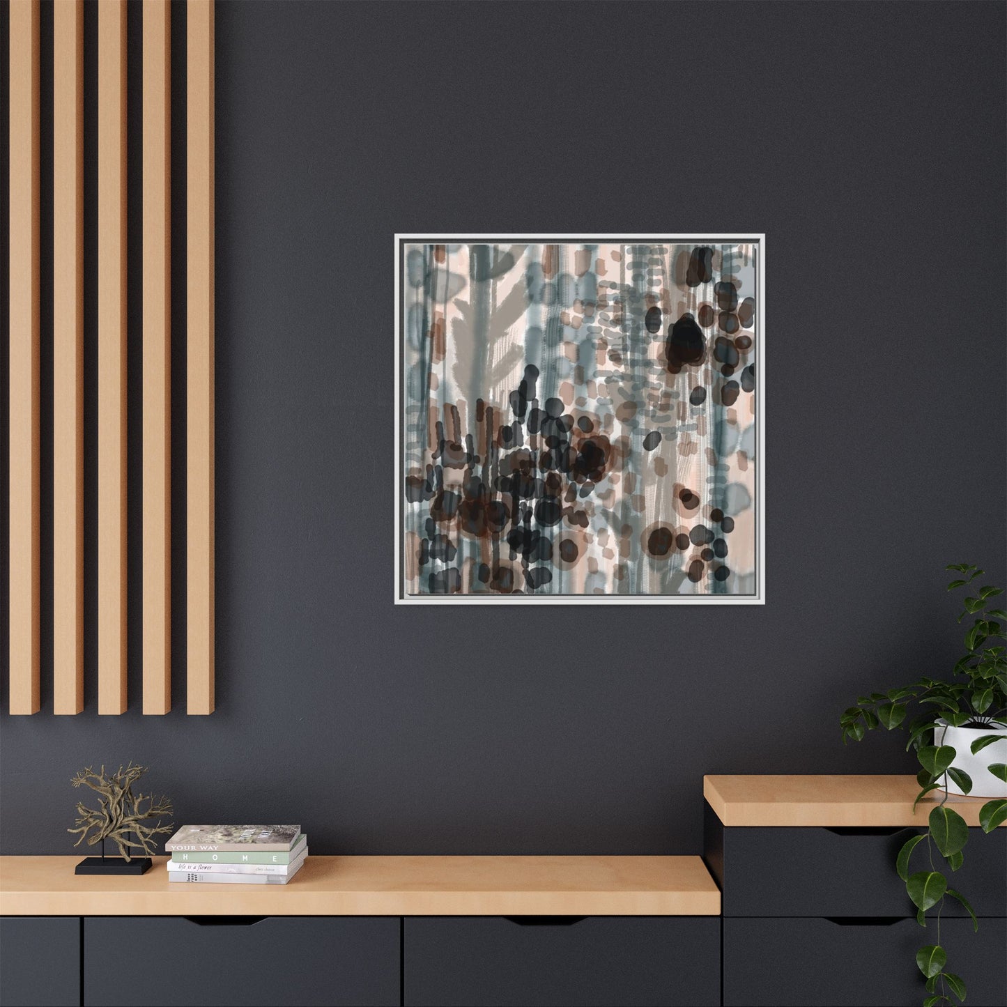 Vleken by an unknown artist Framed Canvas Art