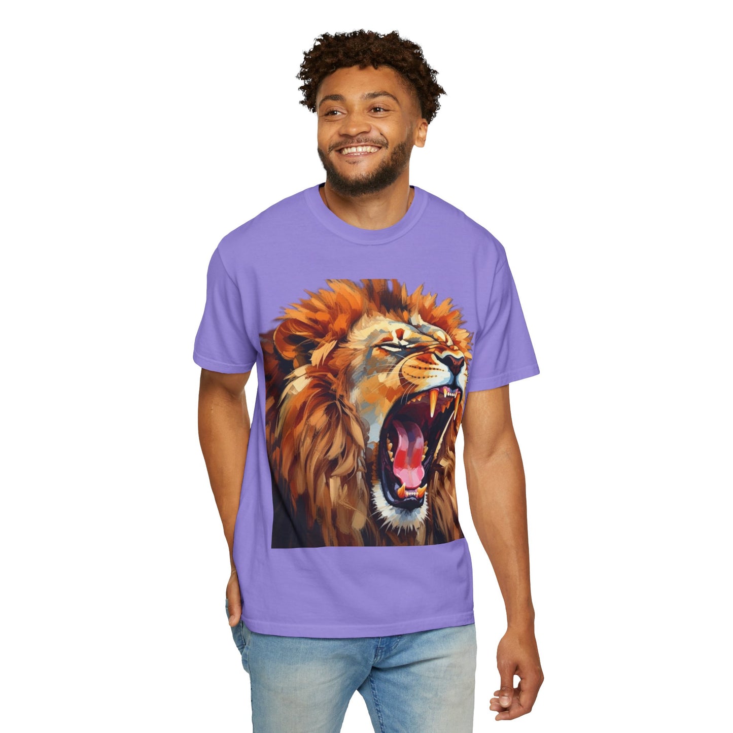 Roaring Lion T-Shirt Bold Wildlife Graphic Tee