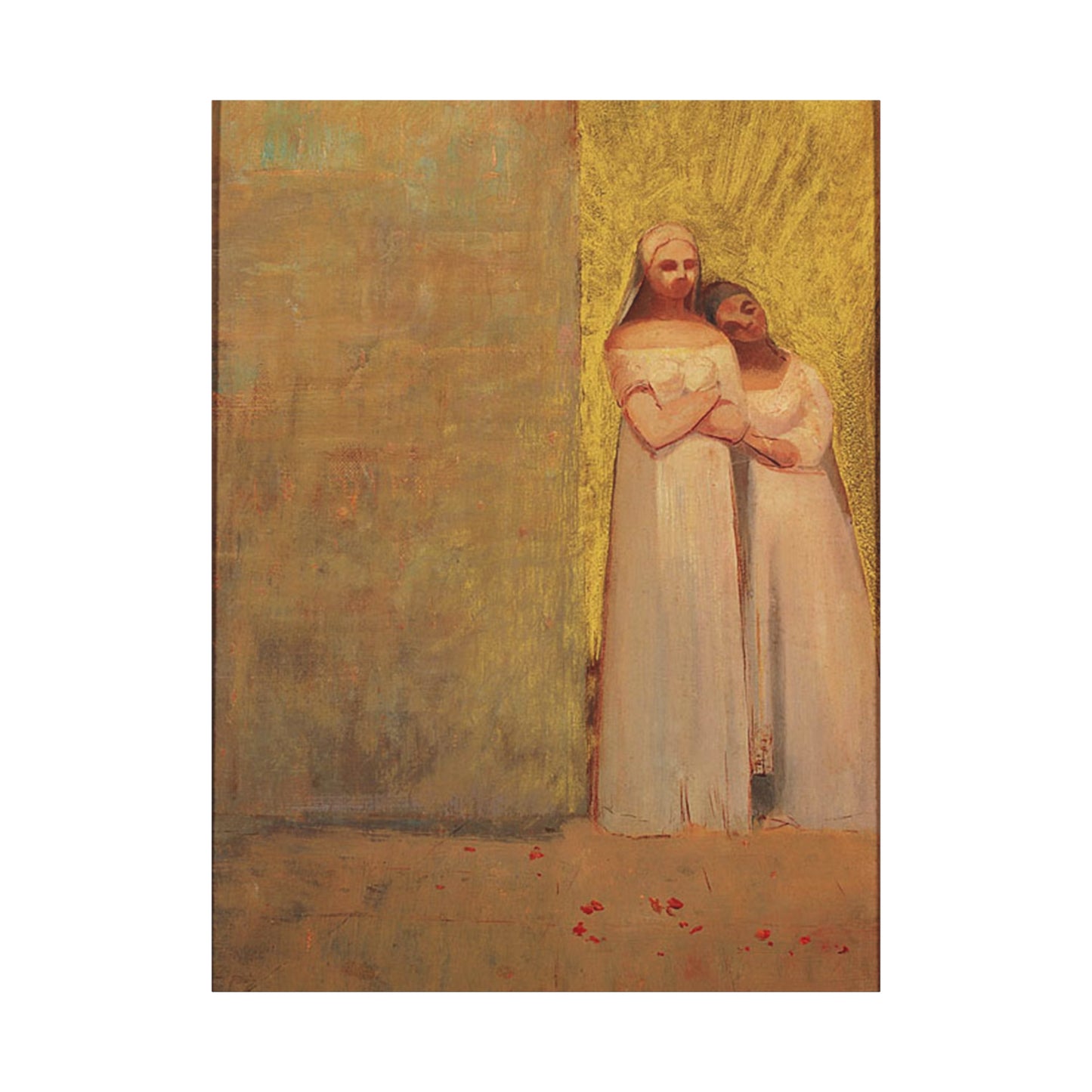 The Two Graces by Odilon Redon Matte Canvas Wall Art Print