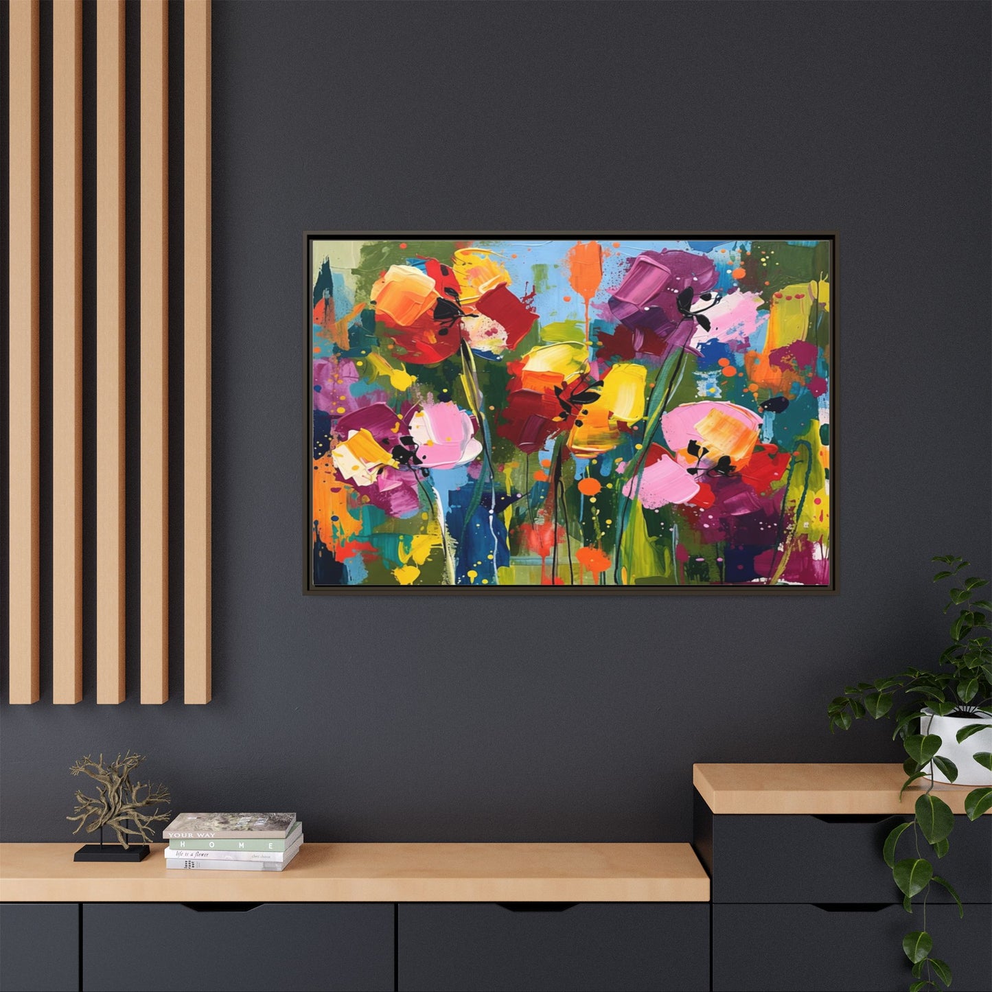 Matte Canvas, Framed (Multi-color)