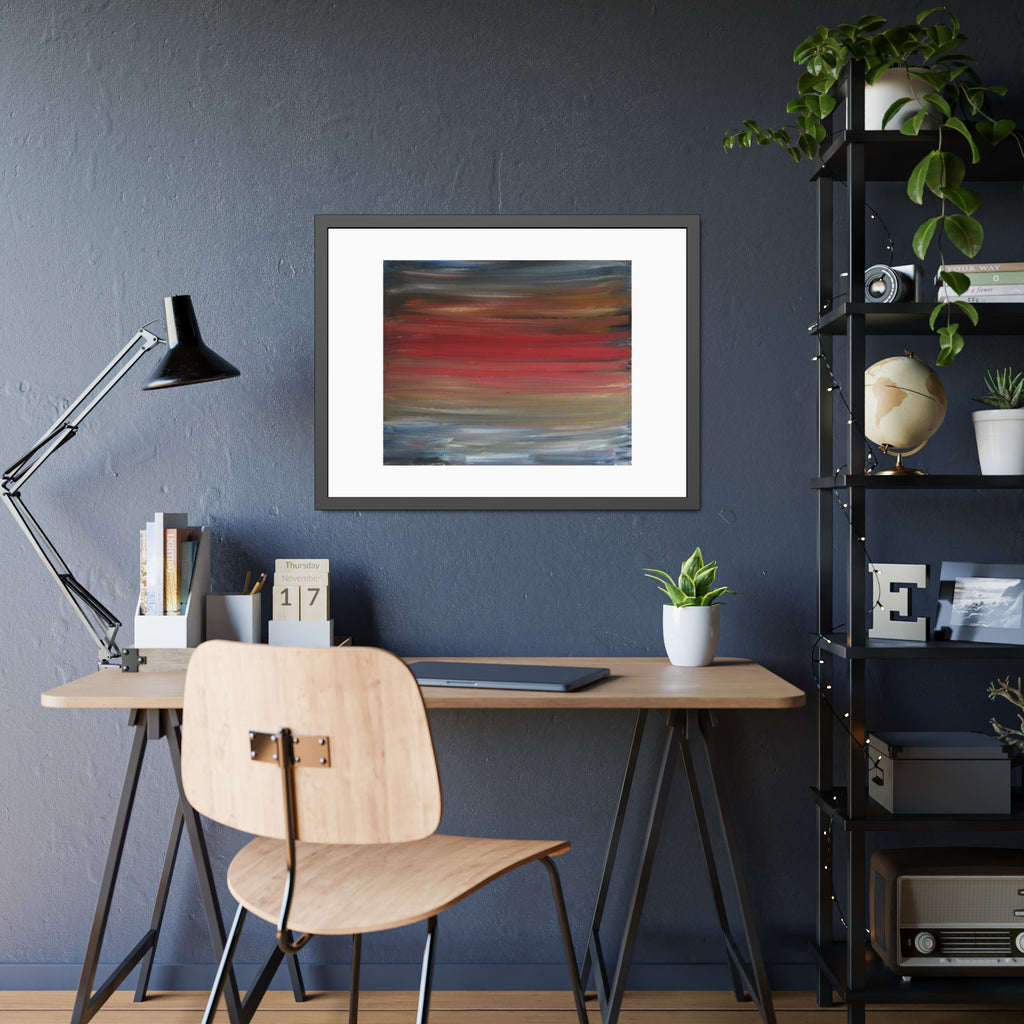 Misty morning by Norman Barrett Framed Poster Wall Art