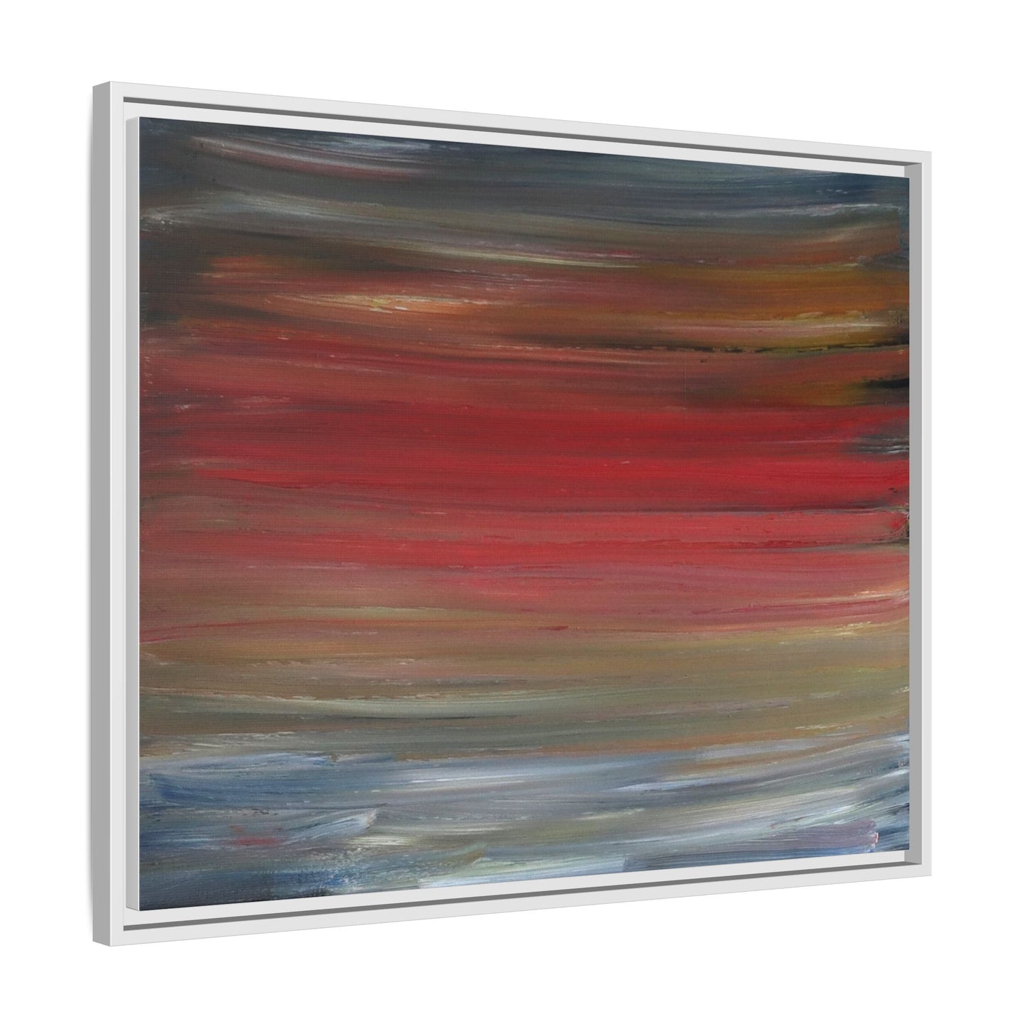 Misty morning by Norman Barrett Framed Matte Canvas Wall Art