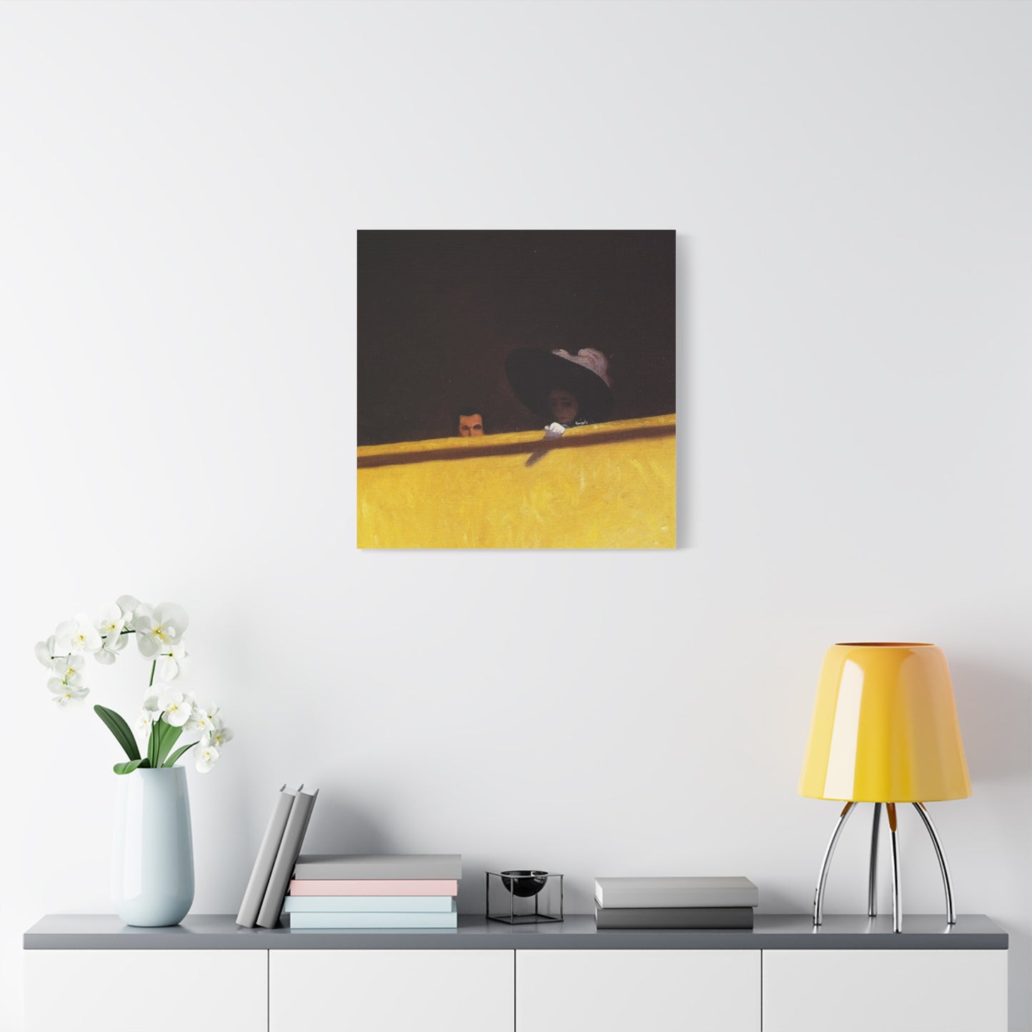 La loge de theatre by Félix Vallotton Matte Canvas Wall Art Print