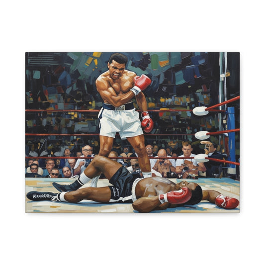 Muhammad Ali 'The Knockout' Matte Canvas Wall Art
