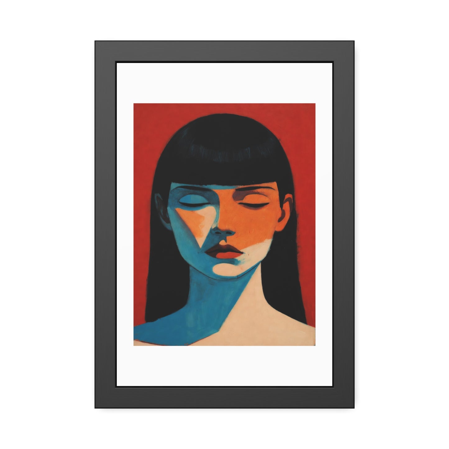 Framed Art Print — Moody Portrait Poster