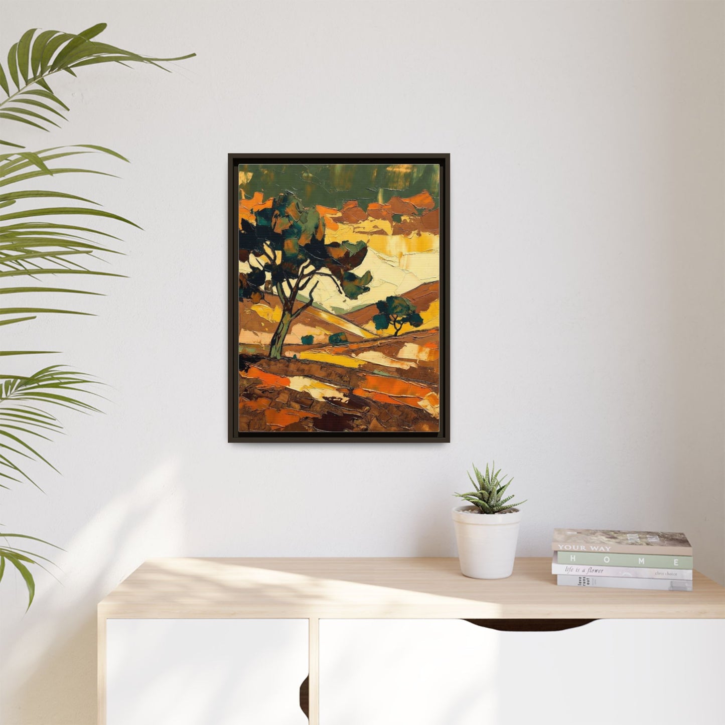 Framed Matte Canvas Landscape Art Print