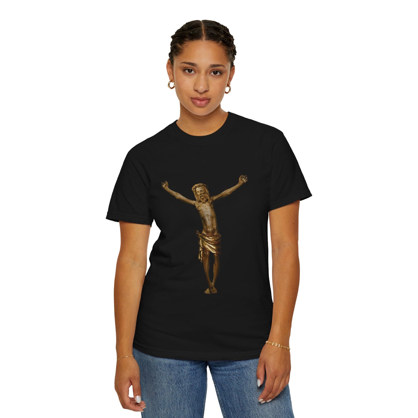 Unisex Christ on the cross Garment-Dyed T-shirt