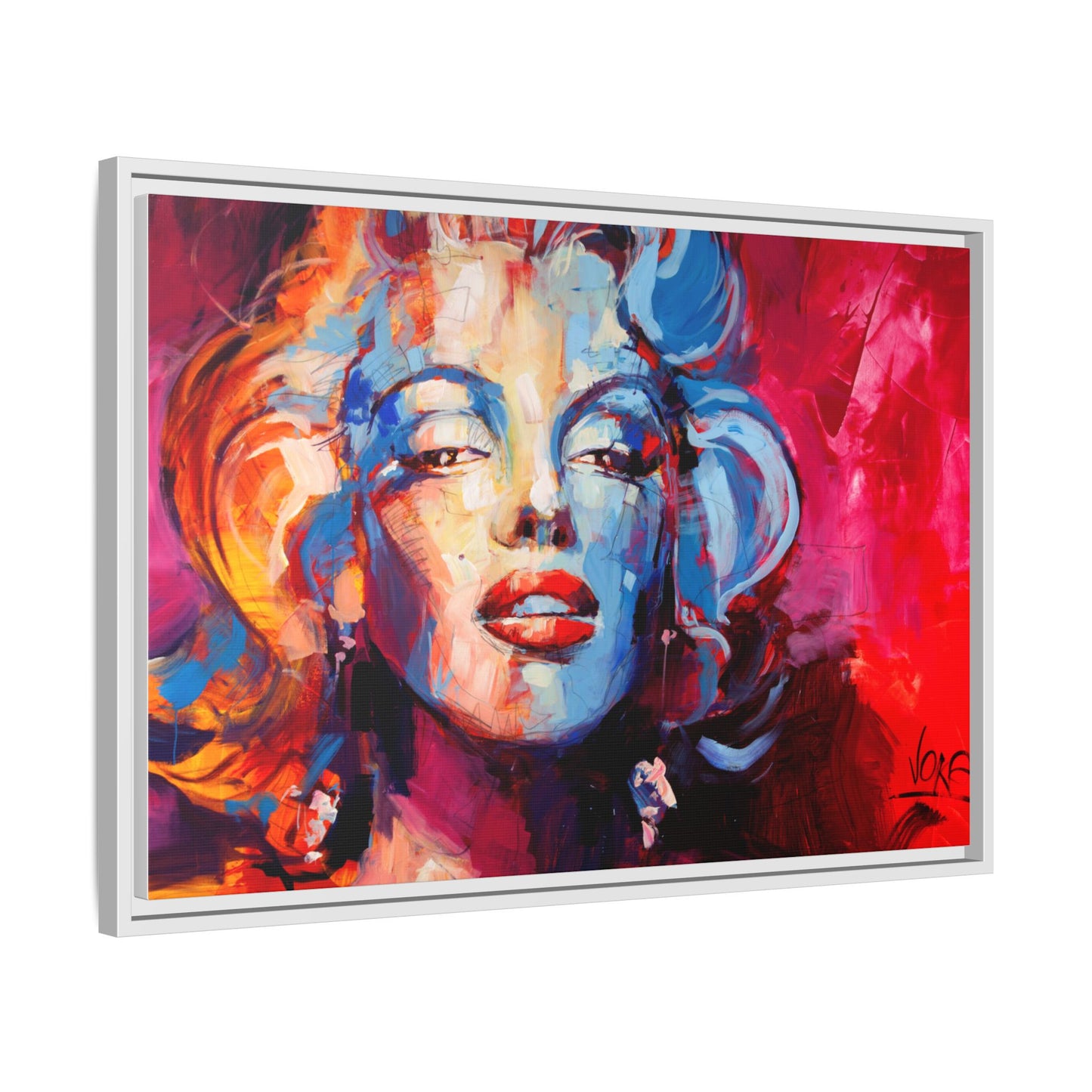 Marilyn Monroe attributed to Voke Matte Canvas Framed Wall Art