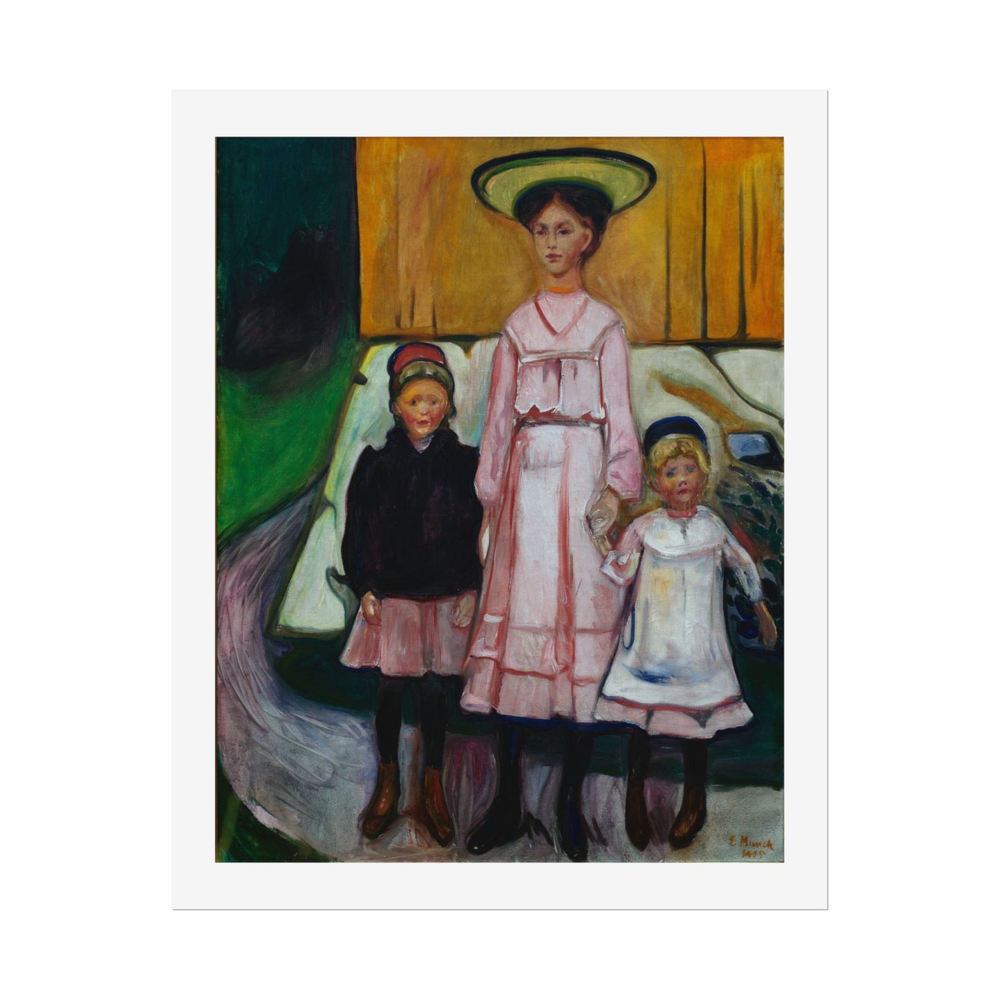 Three Children Thielska by Edvard Munch Wall Art Print