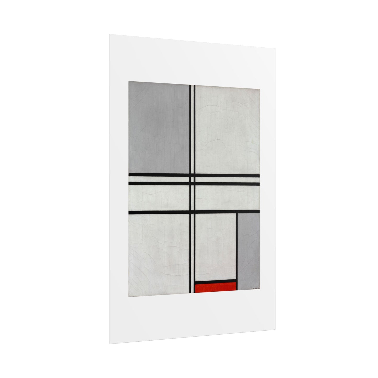 Composition (No. 1) by Piet Mondrian Abstract  Wall Art Print