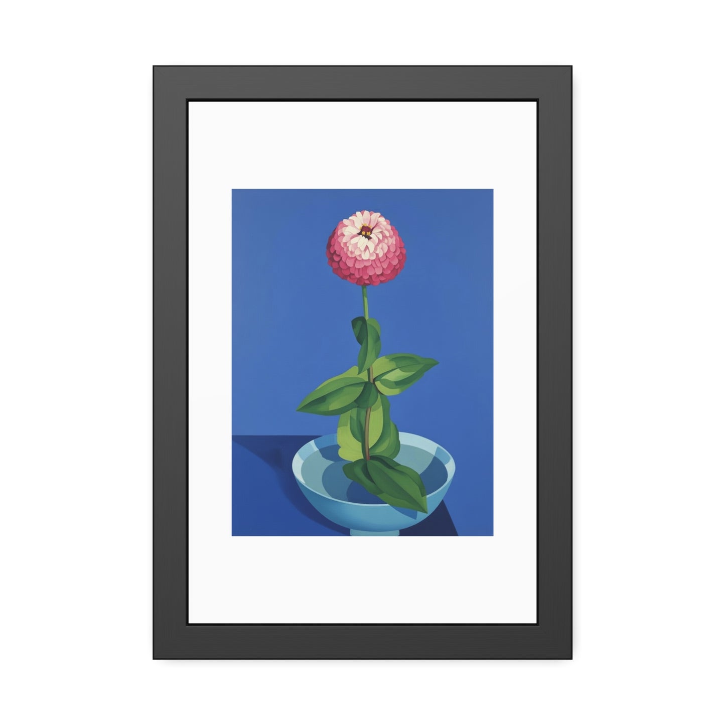 Framed Poster — Pink Bloom Still Life Wall Art