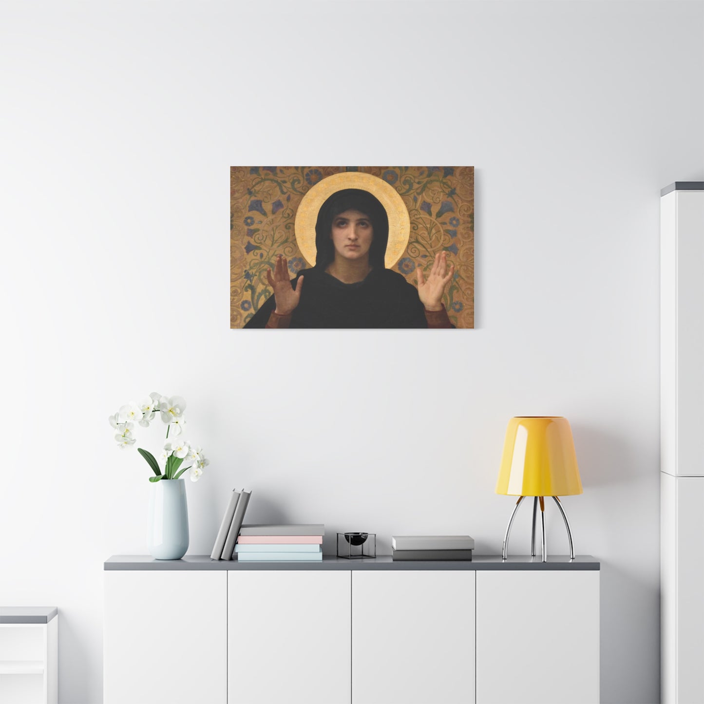 La Vierge consolatrice by William Adolphe Bouguereau Matte Stretched Wall Art