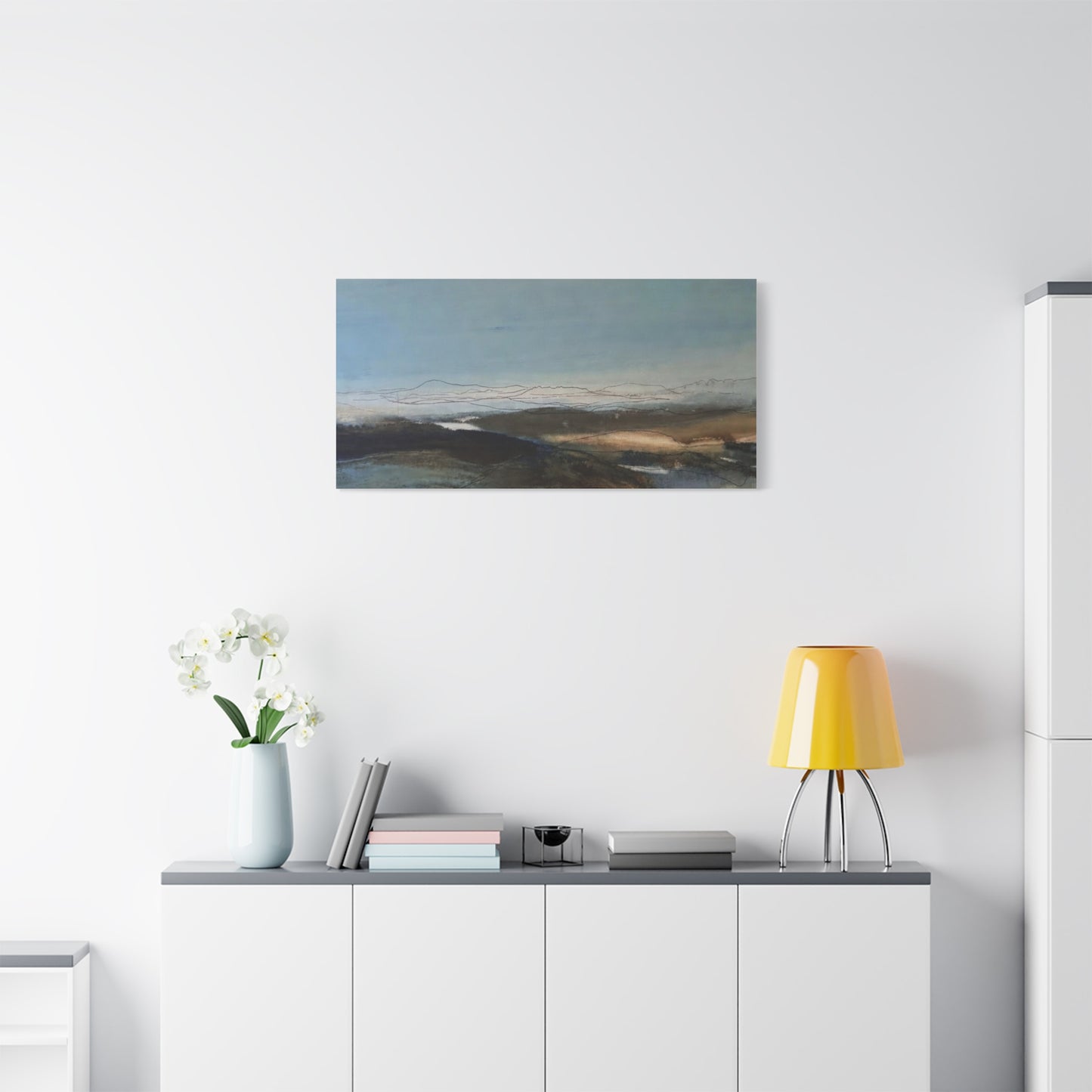 Blue landscape Matte Canvas, Stretched, 1.25"