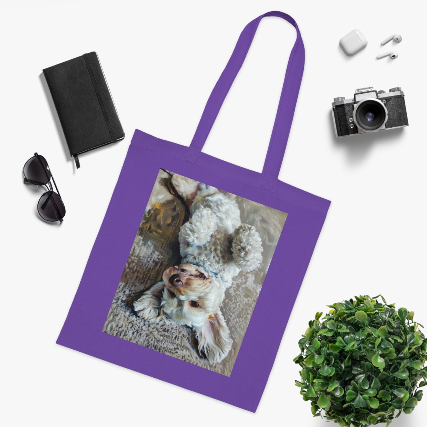 Cute Puppy Photo Cotton Tote — Adorable Dog Lover Gift Tote Bag