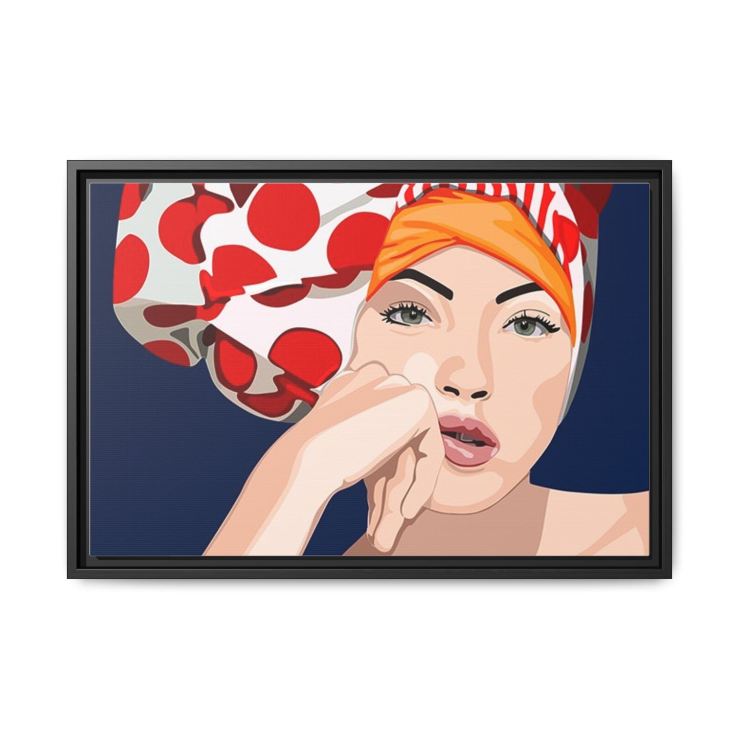 Vivid 20 by Orit Fuchs Pop Art Matte Canvas Framed Wall Art Print