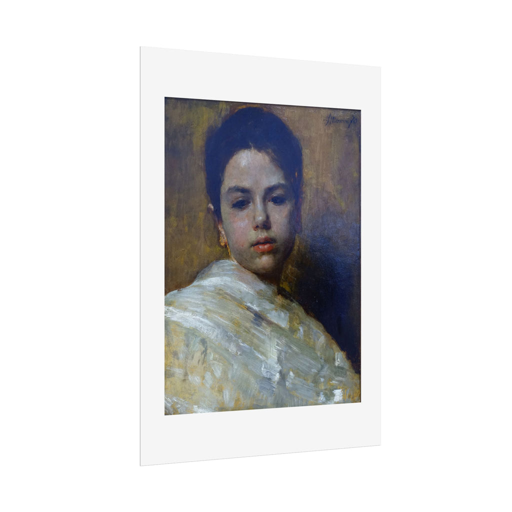 Carminella by Antonio Mancini Wall Art Print