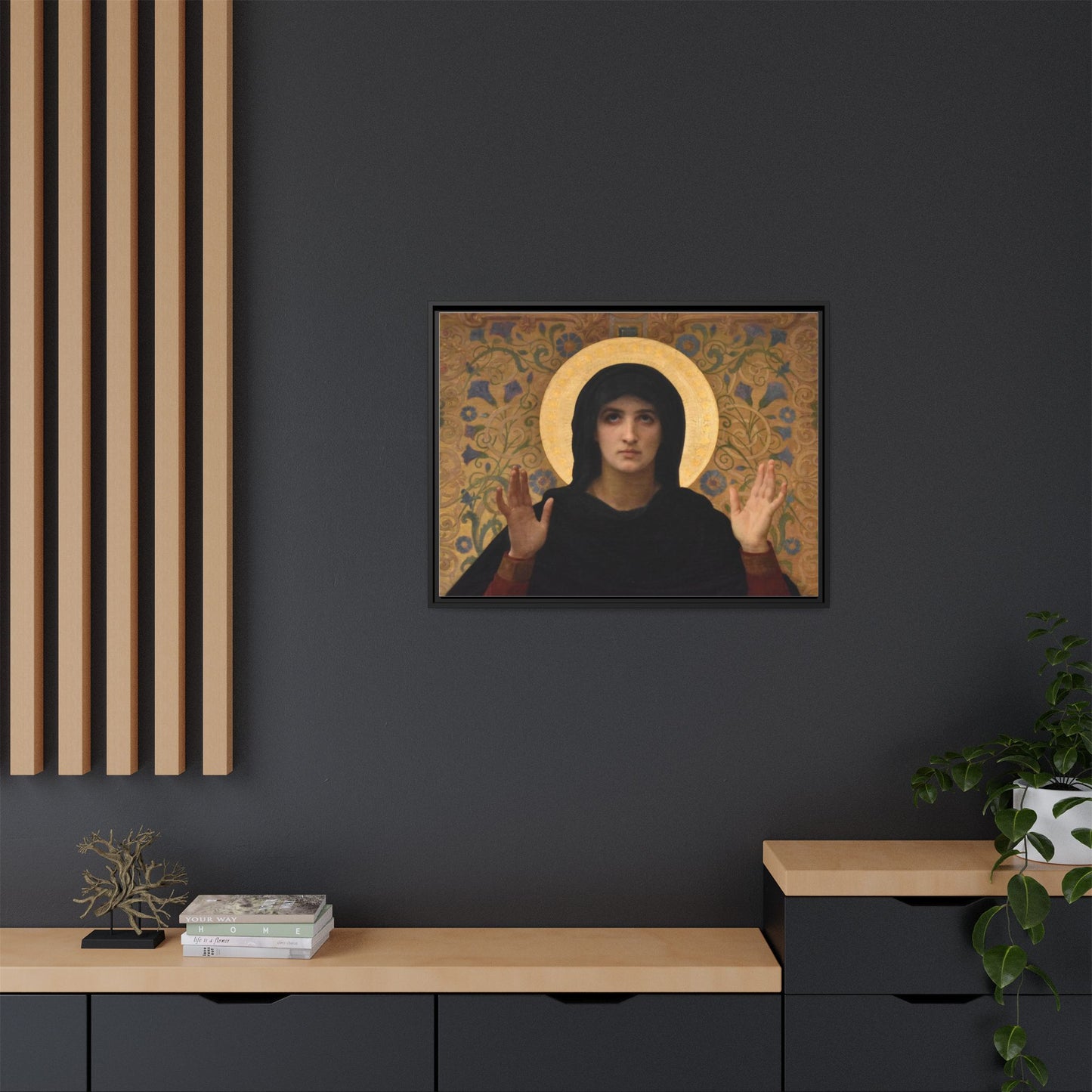 La Vierge consolatrice by William Adolphe Bouguereau Framed Matte Canvas Wall Art
