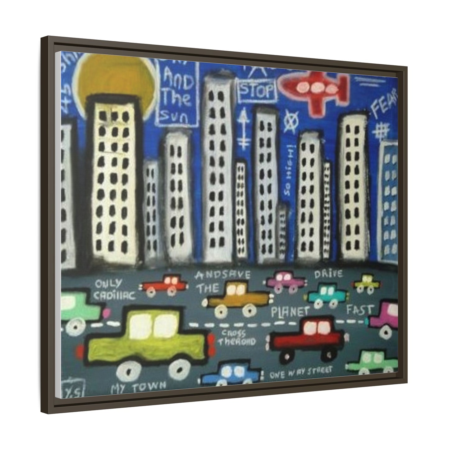 Only Cadillac 2 by Yann Sciberras Framed Matte Canvas Wall Art Print