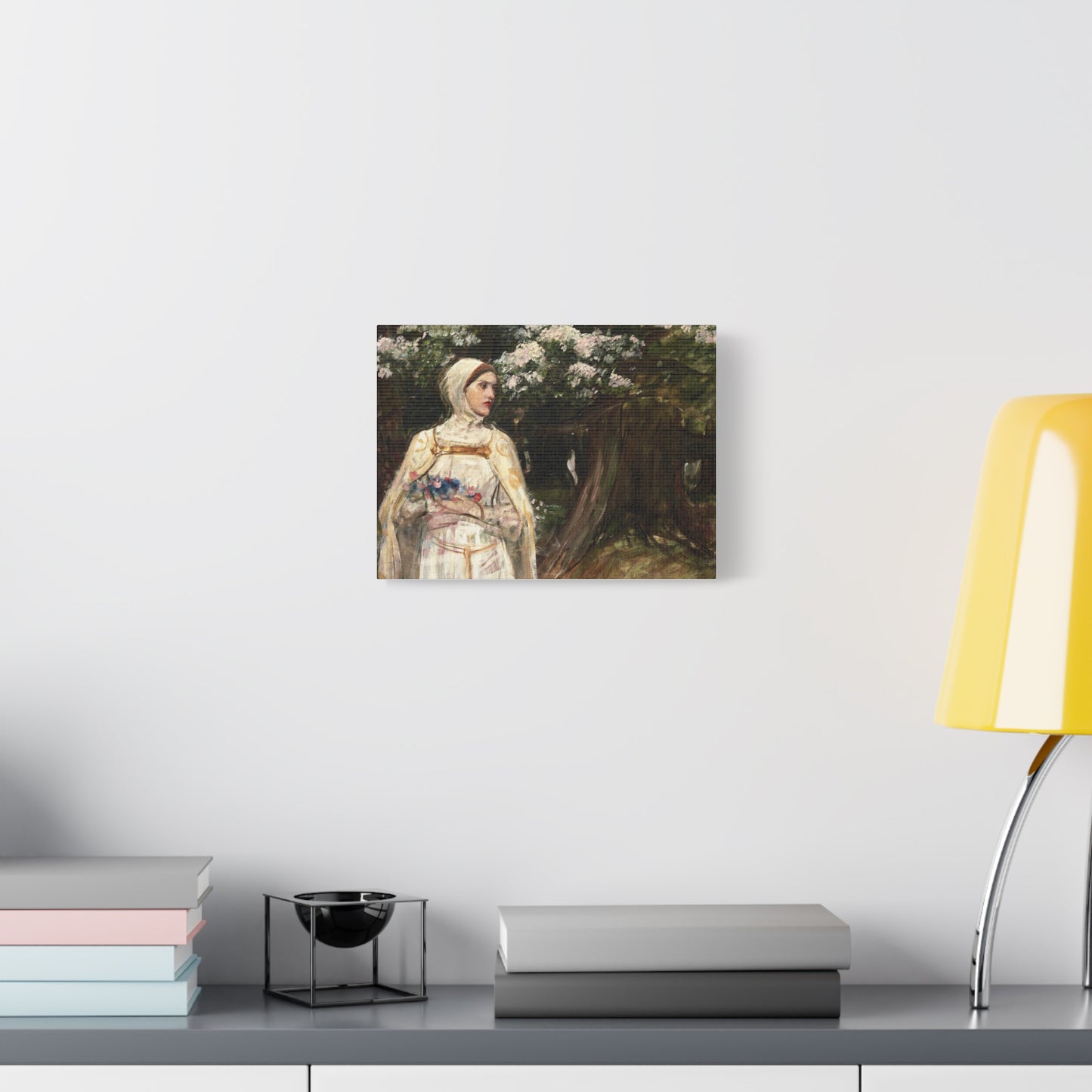 Matilda (formerly called Beatrice) by John William Waterhouse Matte Canvas Wall Art Print