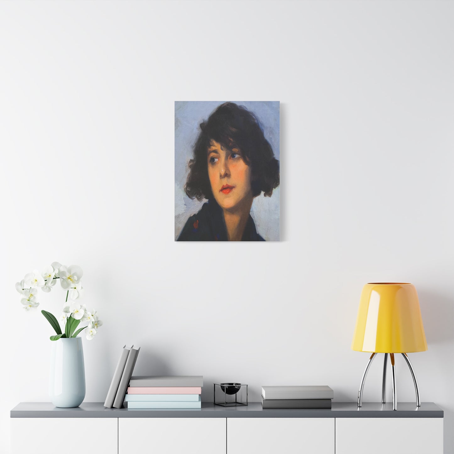 Mulher do chale verde (cropped) by Cyprien Eugene Boulet Matte Canvas Print — Stretched Wall Art