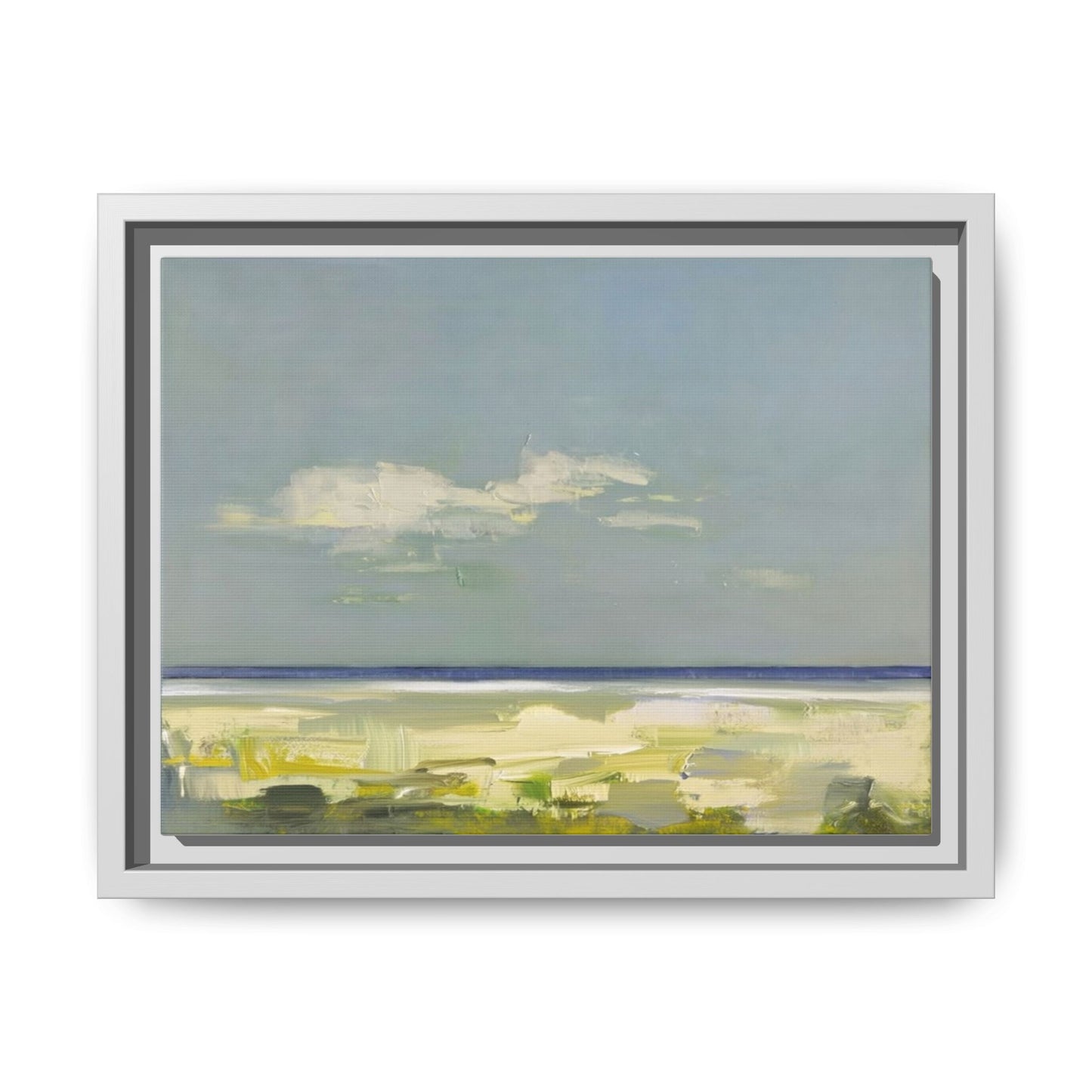 Coastal Calm Matte Canvas Framed Wall Art