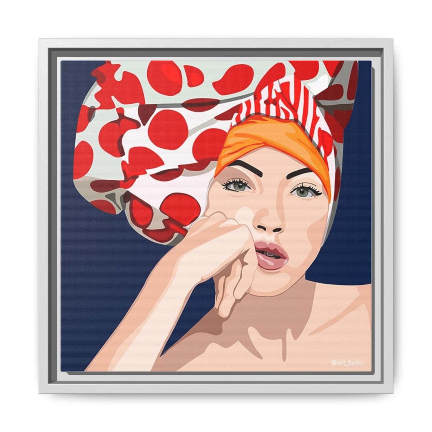 Vivid 20 by Orit Fuchs Pop Art Matte Canvas Framed Wall Art Print