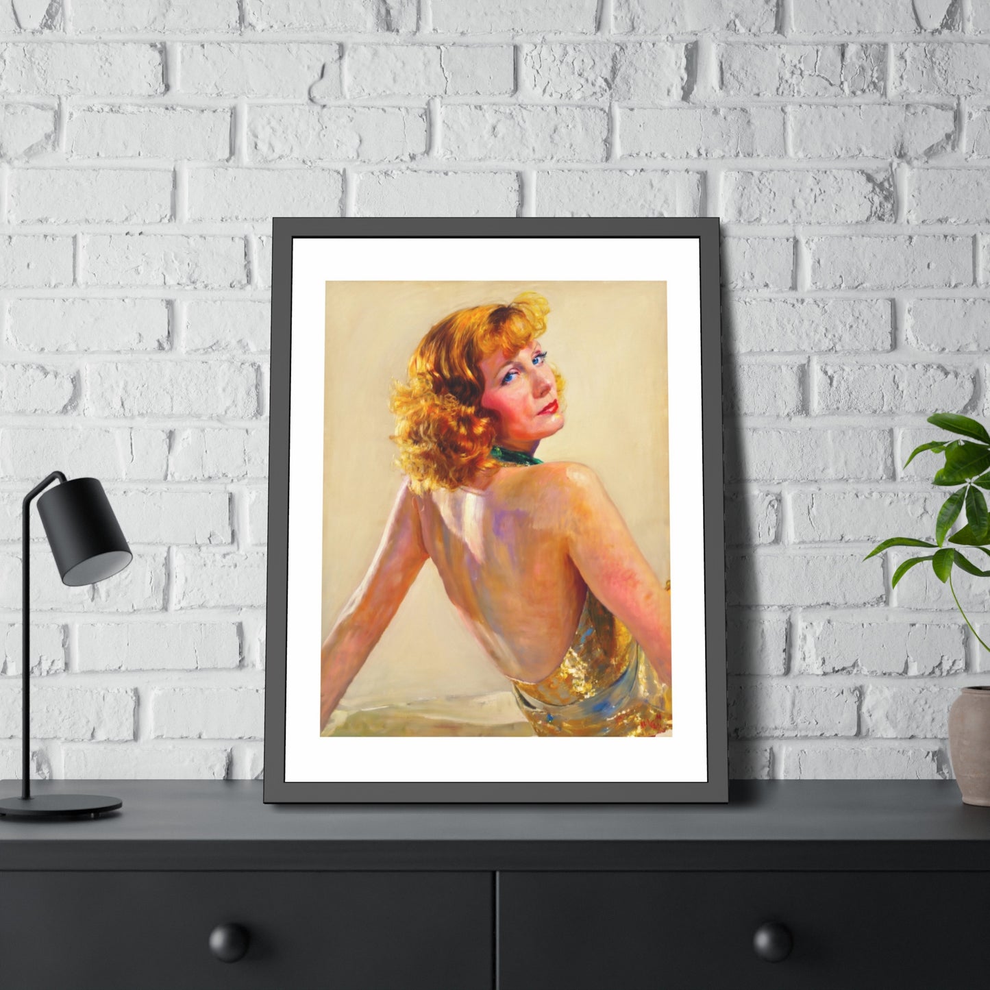 Greta Garbo Framed Paper Posters