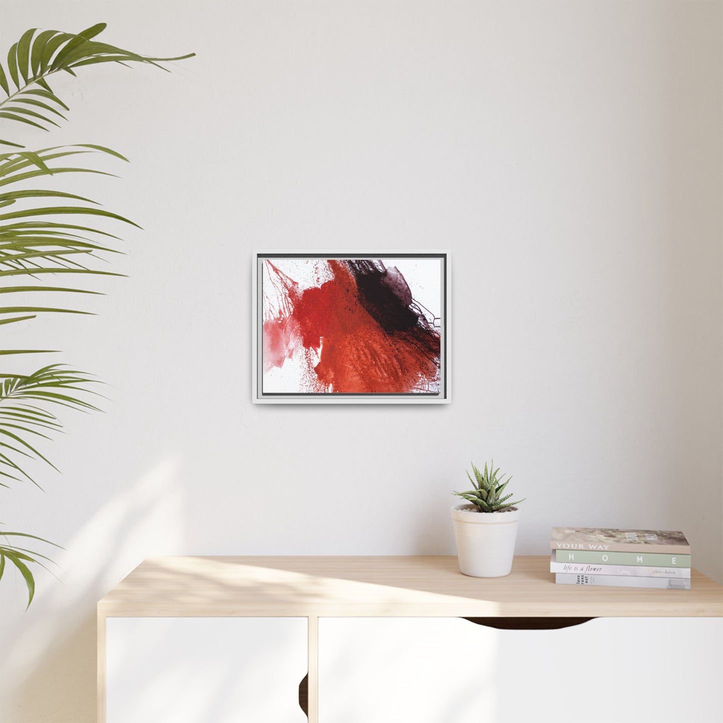 Flame by Natalija Miladinovic Matte Canvas Framed Wall Art