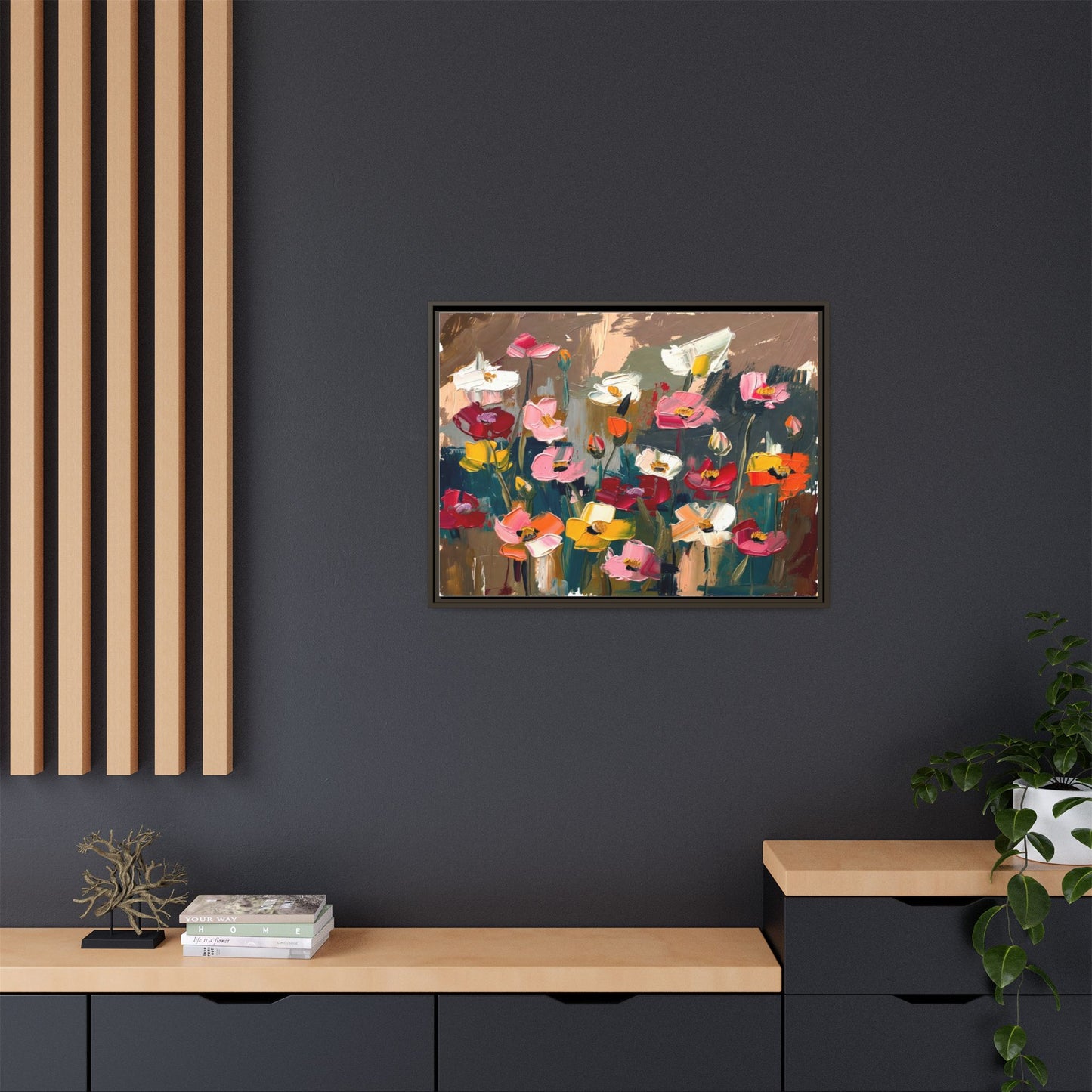 Matte Canvas, Framed (Multi-color)