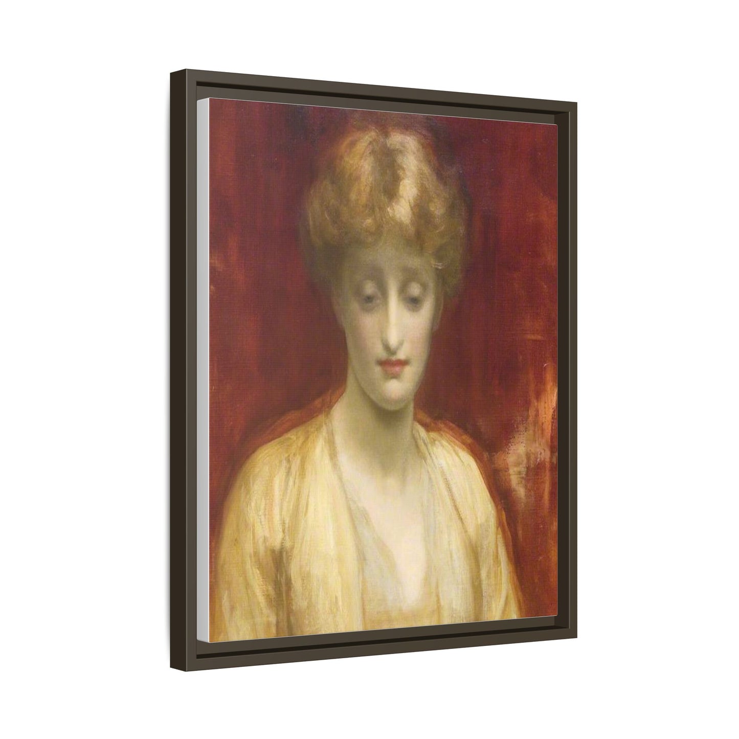 Mrs Williams by Lord Frederic Leighton Framed Matte Canvas Portrait Wall Art Print