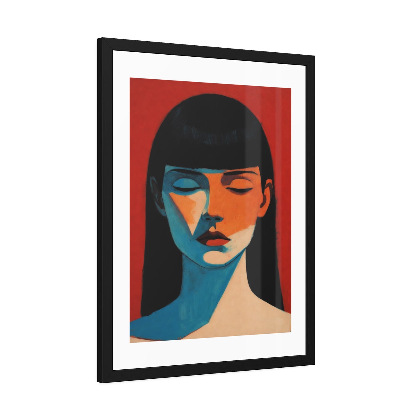Framed Art Print — Moody Portrait Poster