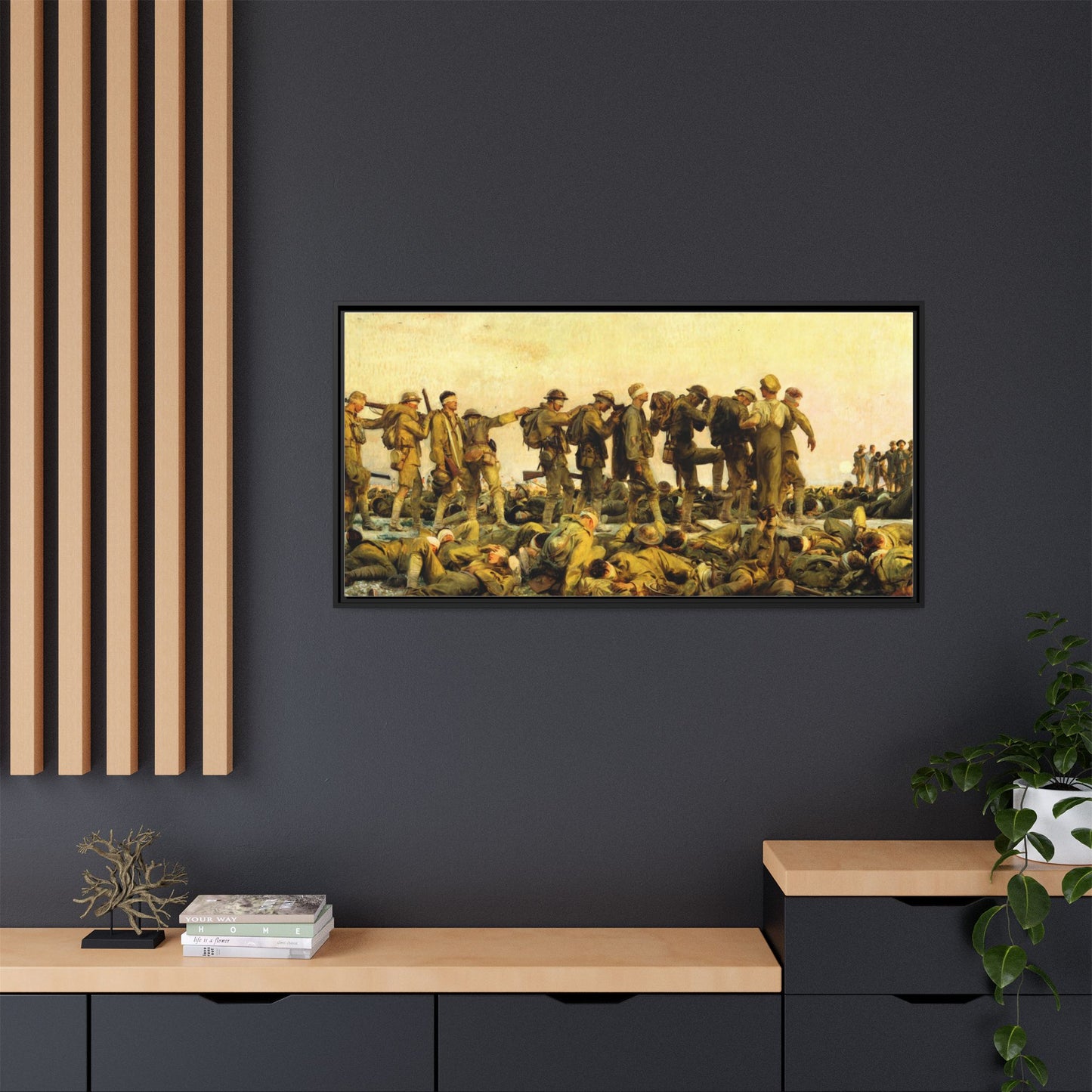 Gassed by John Singer Sargent (RA) Framed Matte Canvas Print