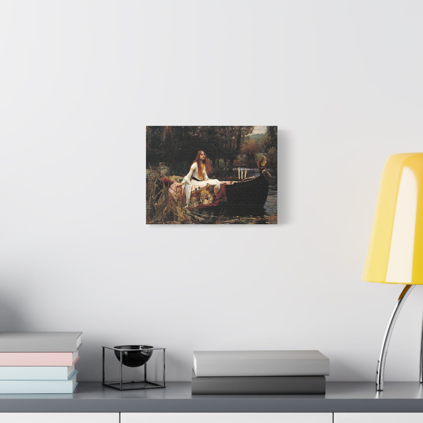 The Lady of Shalott by John William Waterhouse Matte Canvas Wall Art Print