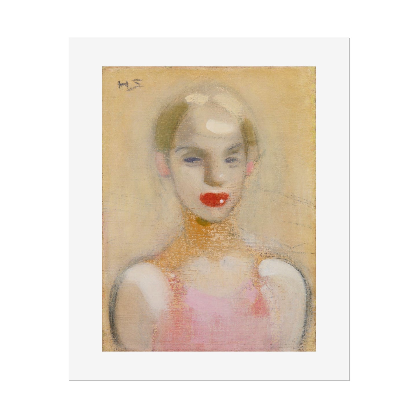 Circus Girl by Helene Schjerfbeck Wall Art Print