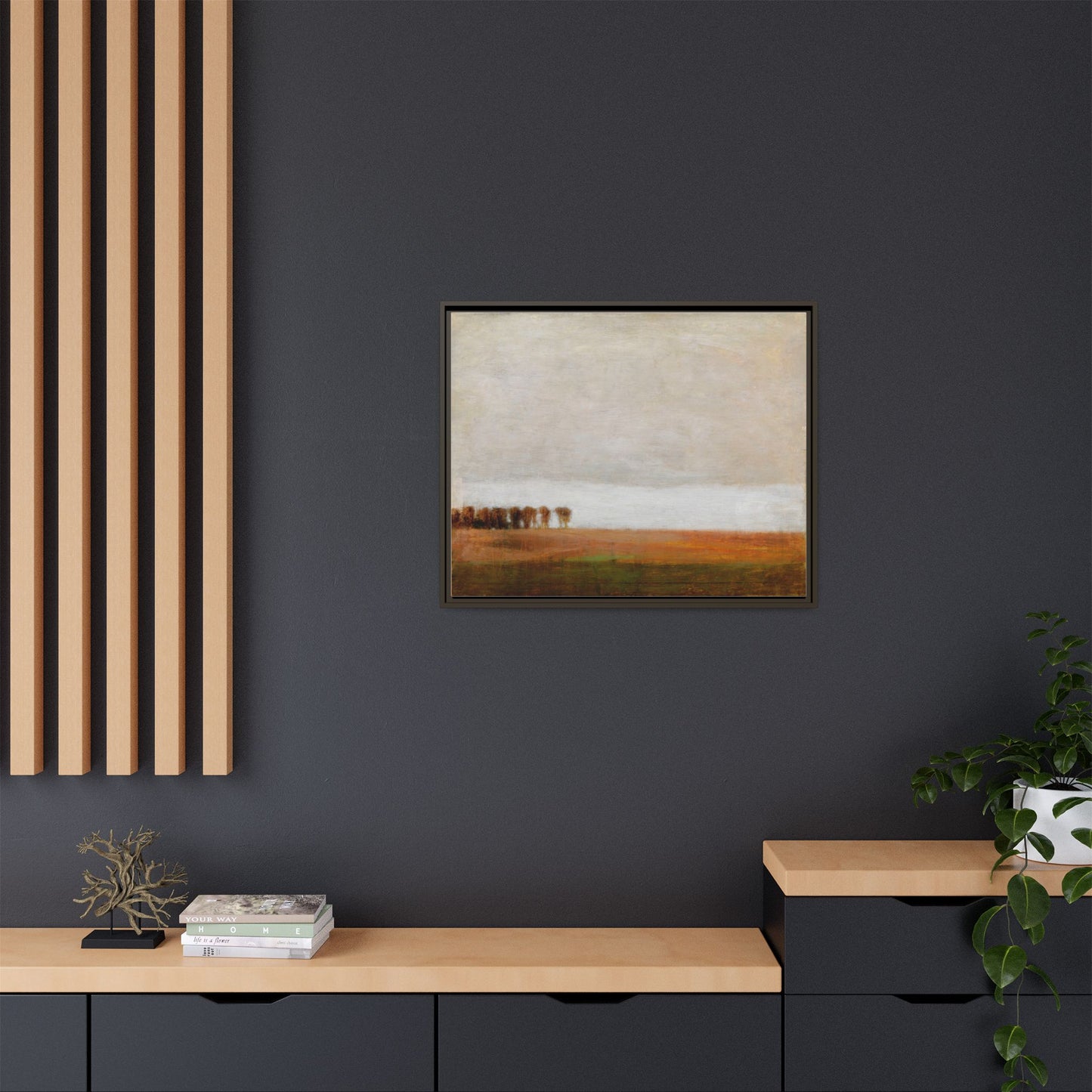 View of Jaegersborg Allé, North of Copenhagen by Vilhelm Hammershøi Framed Matte Canvas Wall Art Print