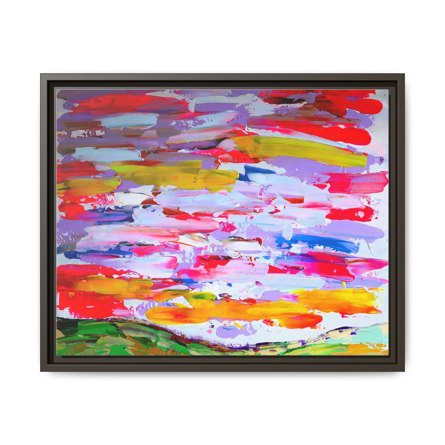 Sunny day in may by Norman Barrett Framed Matte Canvas Wall Art