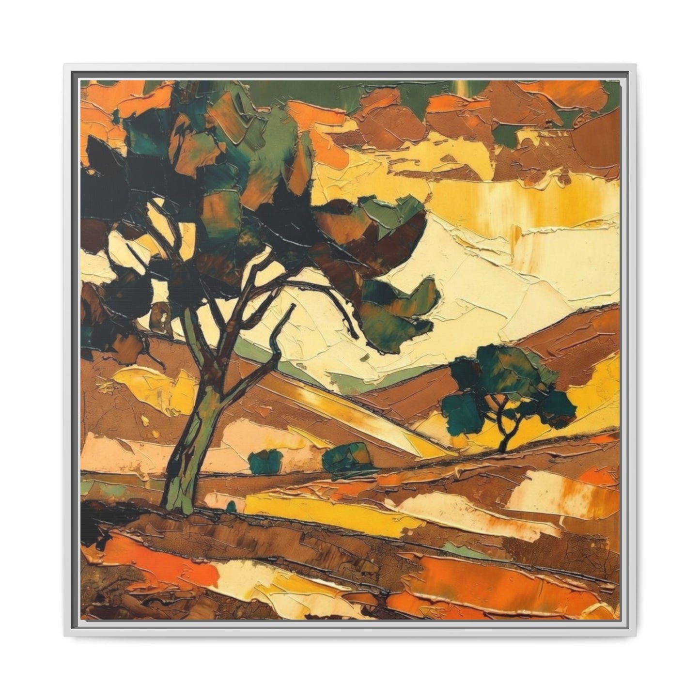 Framed Matte Canvas Landscape Art Print