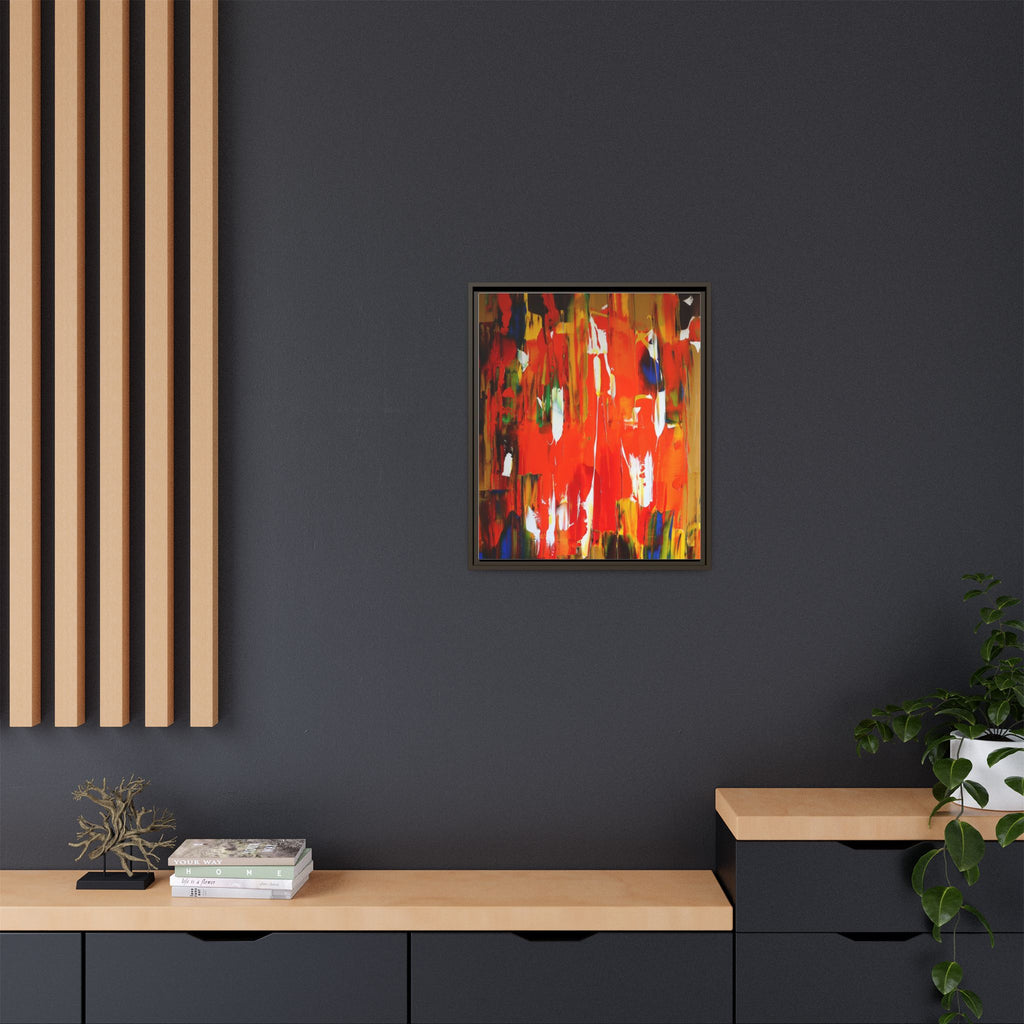 Burn baby burn by Norman Barrett Framed Matte Canvas Wall Art