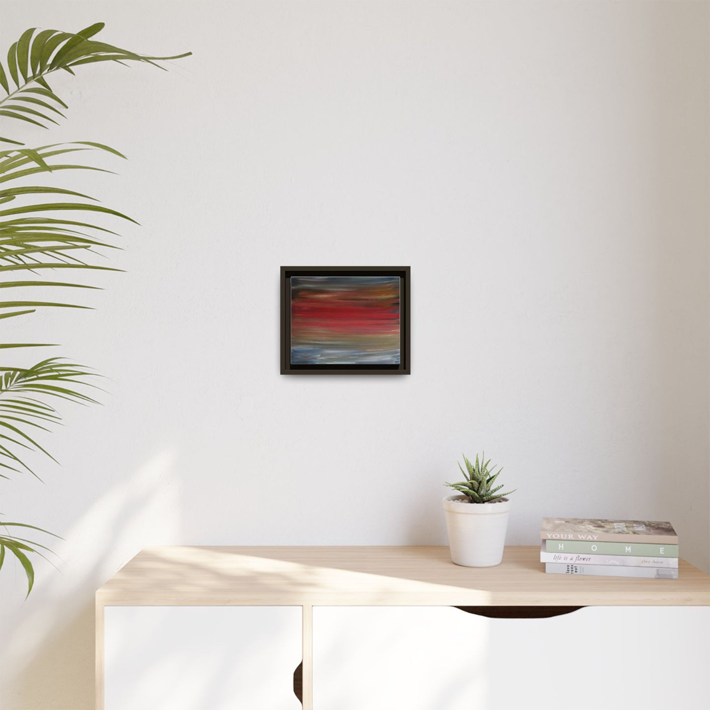Misty morning by Norman Barrett Framed Matte Canvas Wall Art