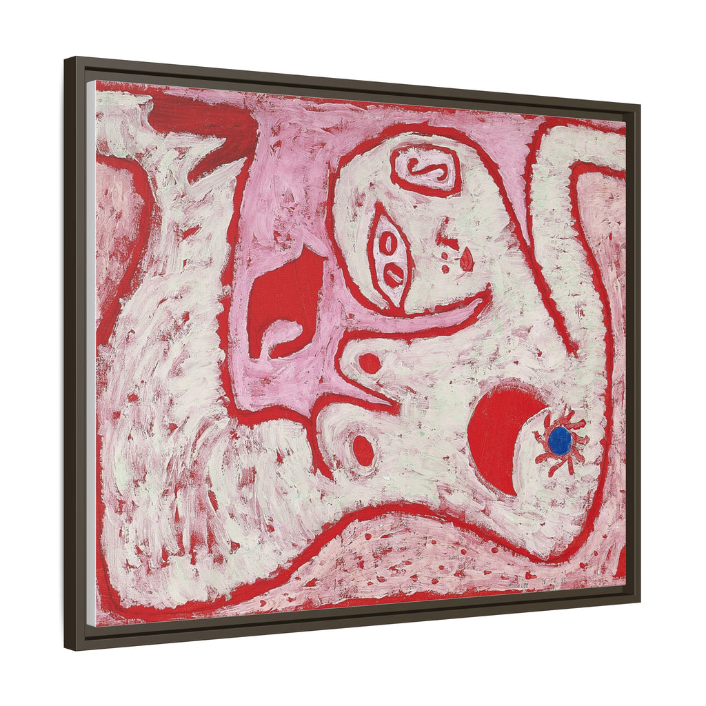 A Woman For Gods by Paul Klee Matte Canvas Framed Wall Art Decor
