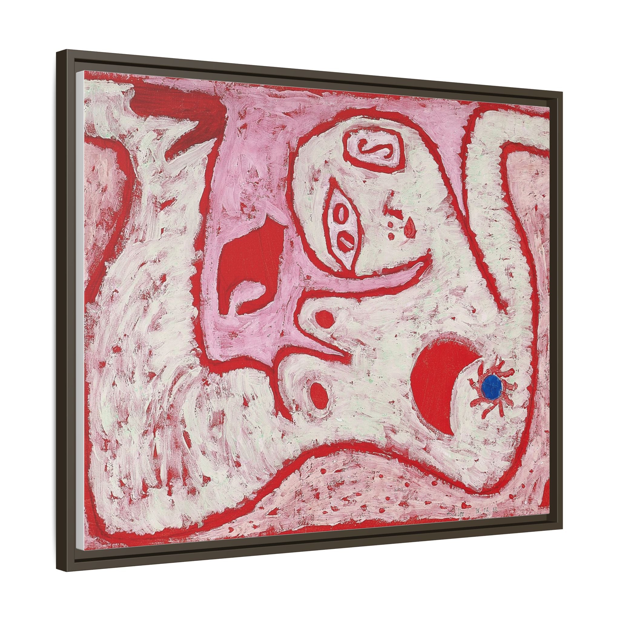 A Woman For Gods by Paul Klee Matte Canvas Framed Wall Art Decor