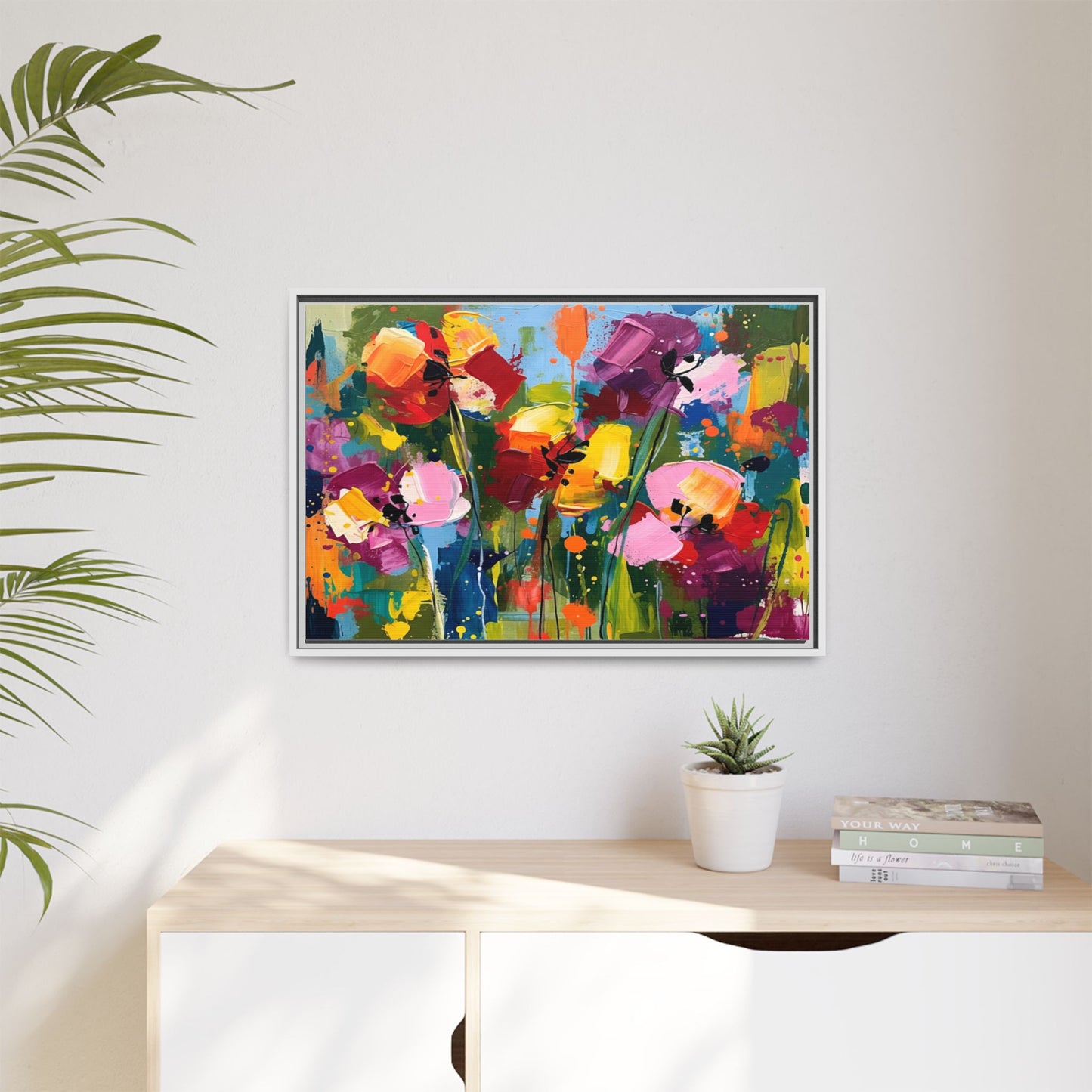 Matte Canvas, Framed (Multi-color)