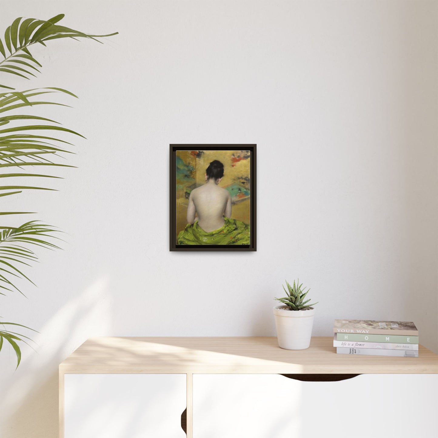 Study of Flesh Color and Gold by William Merritt Chase Framed Matte Canvas Art