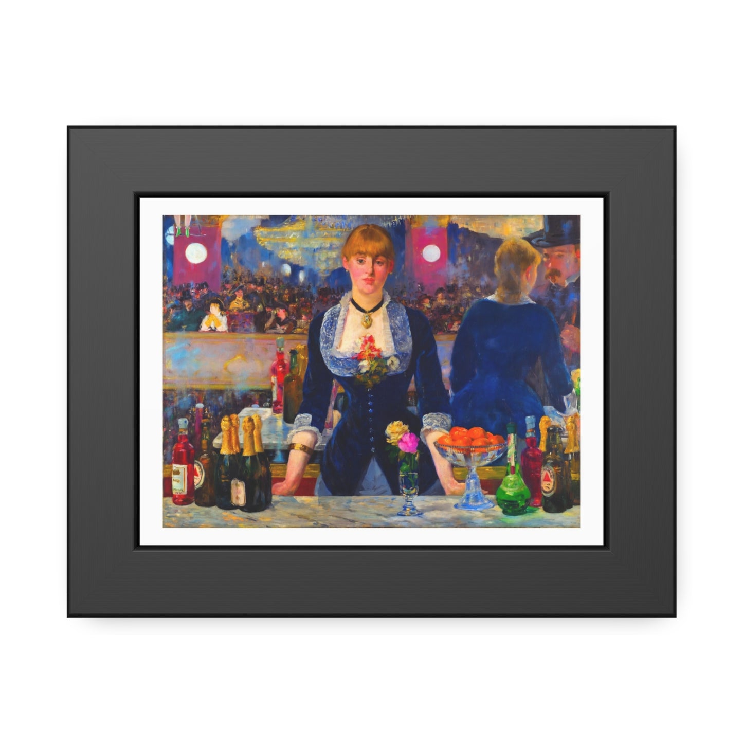 Framed Art Poster — 'A Bar at the Folies‑Bergère' Vintage Impressionist Print