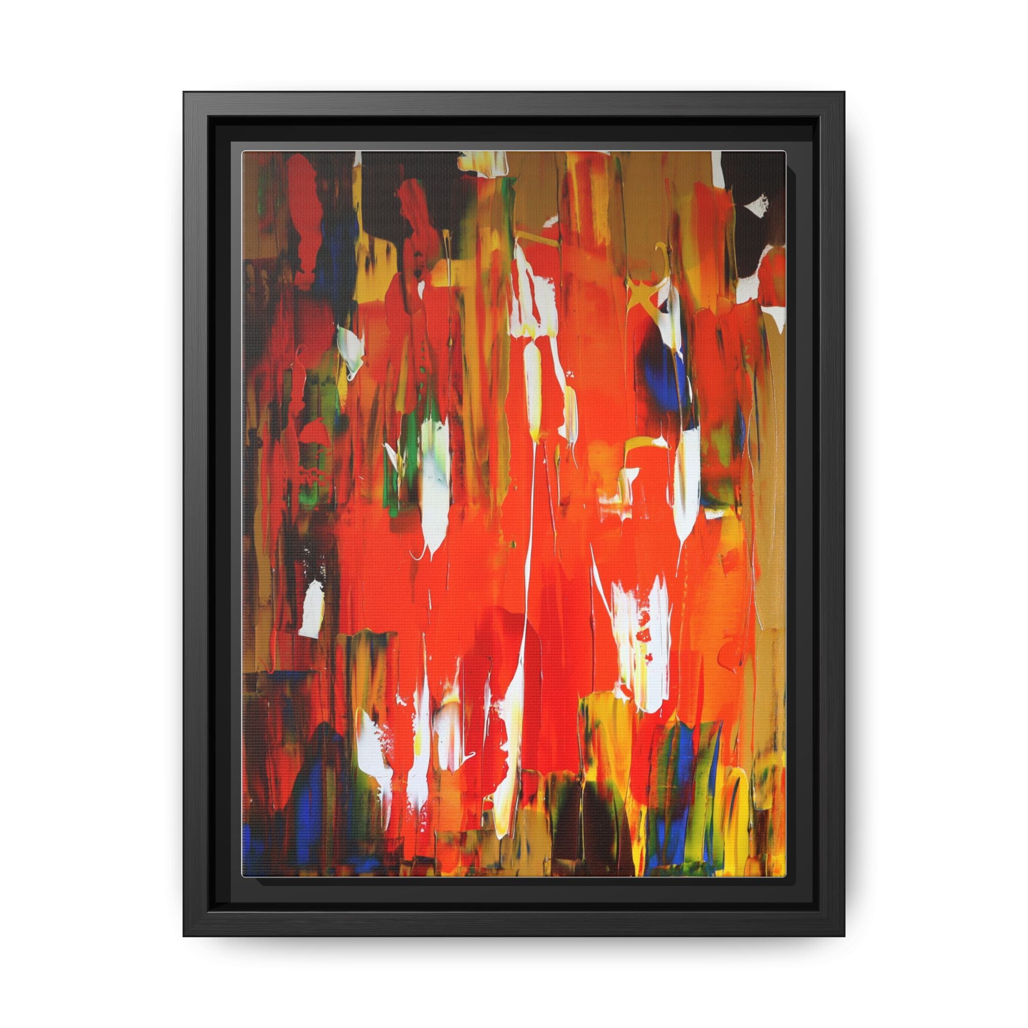 Burn baby burn by Norman Barrett Framed Matte Canvas Wall Art